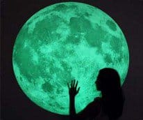 Glow In The Dark Moon Sticker