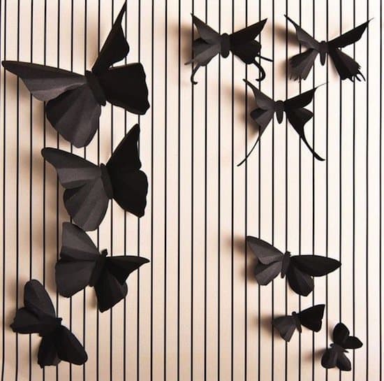 3d-black-butterflies