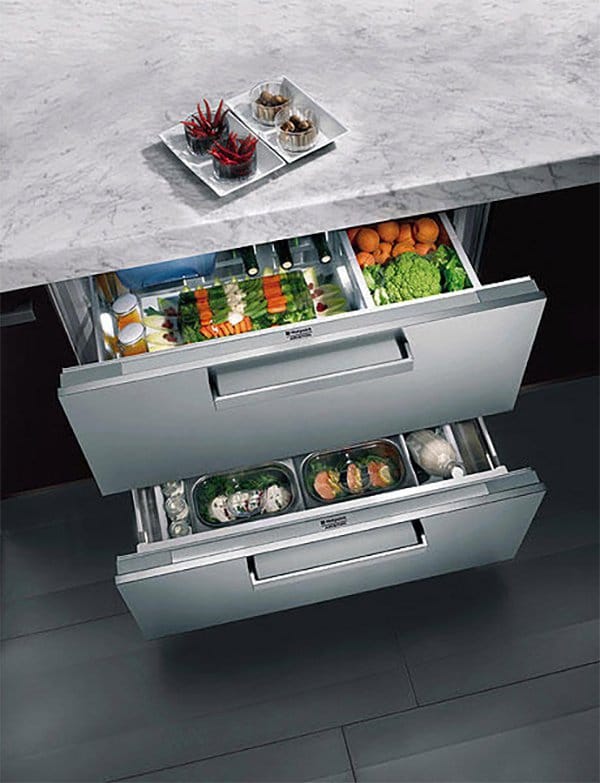 Chilled produce drawers