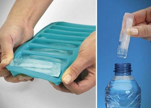 water bottle ice cube tray