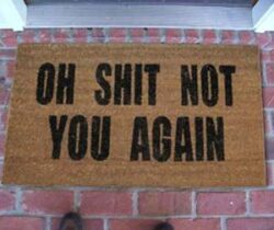 Not You Again Doormat
