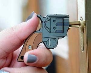 Pistol Shaped Key Cover