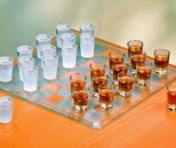 Shot Glass Checkers Drinking Game