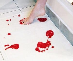 Blood Stained Bath Mat
