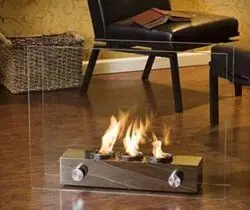 Mini Glass Fireplace