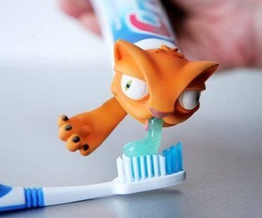 Cat Toothpaste Cap Squeeze