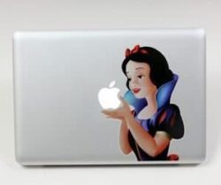 Snow White Macbook Sticker