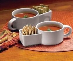 Soup And Cracker Mugs