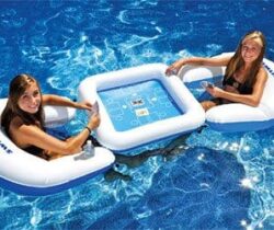 Inflatable card table