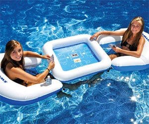 Inflatable card table