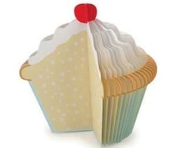 cupcake memo pad