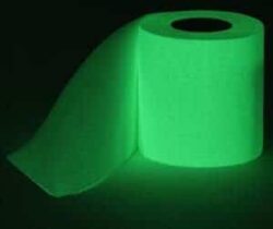 glow in the dark toilet roll