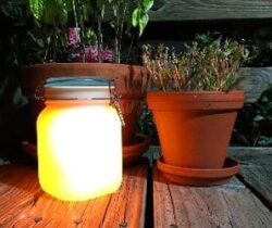 glowing jar