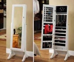 jewelry storage mirror