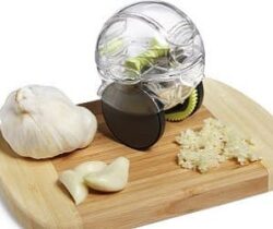 rolling garlic chopper