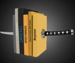 samurai sword bookends