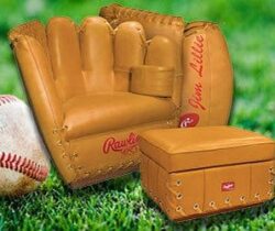 baseball glove chair