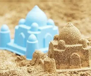 world landmark sand molds