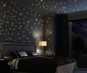 Glowing star decals