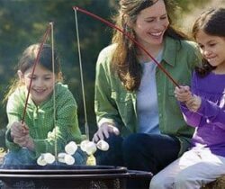 campfire fishing pole