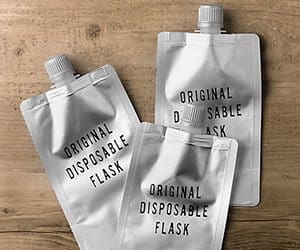 disposable drinking flask