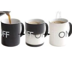on off heat changing mug