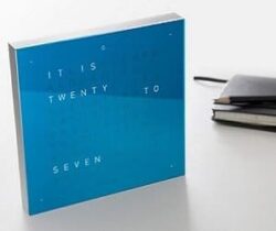 alarm clock with words