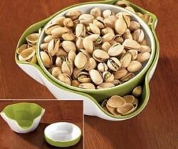 double dish snack bowl