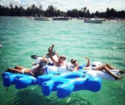 inflatable interlocking tubes