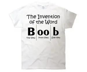invention of the word boob