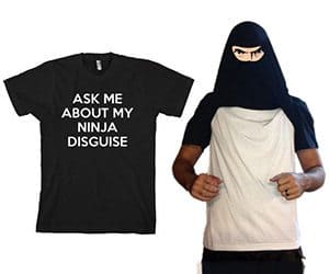 ninja disguise t-shirt