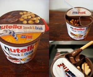 nutella snack and drink