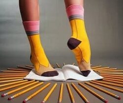 pencil socks