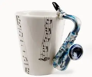 saxophone mug