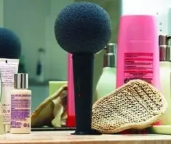 shower sponge microphone