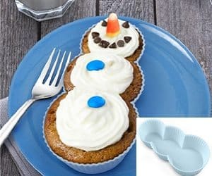 snowman cupcake molds