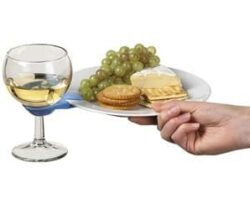 wine glass plate clips