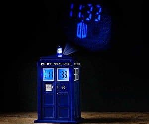 dr who tardis projector clock