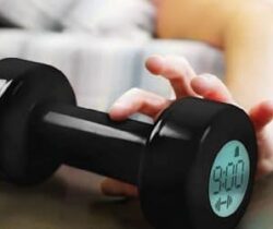 dumbbell alarm clock