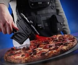 laser guided pizza cutter