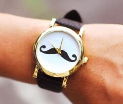 mustache watch