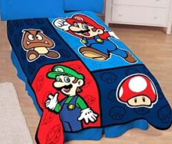 super mario blanket