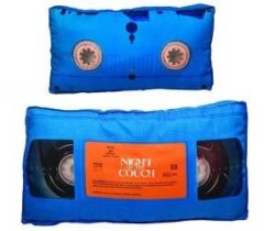 video tape pillow