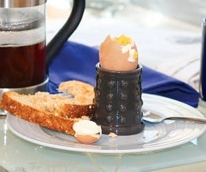 Dalek style egg cup