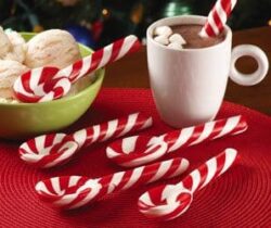 candy cane spoons