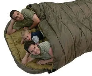 family size sleeping bag
