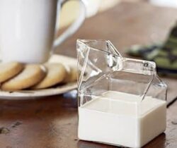 glass milk carton