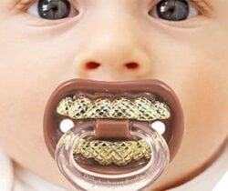 gold teeth pacifier