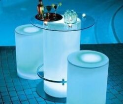 illuminated cocktail table