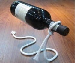 illusion wine bottle holder